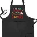 Cute Christmas Aprons for Women with Pockets, Holiday Aprons for Women, Christmas Kitchen Decor