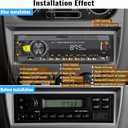 SIXWIN Single Din Car Stereo with Bluetooth 5.0 Hands Free Calling Voice Control Car Stereo FM Radio Car Mp3 Player USB AUX Port Audio Recording Car Audio System Car Audio Receivers