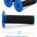 Wai Danie 1 Pair 7/8" 22mm Motorcycle Grips Rubber Anti-Slip Handlebar Grips Universal Racing Hand Grips for Motocross ATV Dirt Bike CRF YZF WRF KXF KLX Offroad