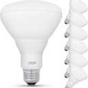 Feit Electric Enhance BR30 LED Light Bulb, 65W Eq, Soft White, 7 Pack Dimmable, 650 Lumens, E26 Base, 2700K, 90+ CRI, Ideal for Security Lights, Landscape Lighting, Recessed Cans & Track Lighting