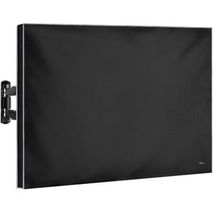 Garnetics Outdoor TV Cover 90 Inch – Waterproof, Weatherproof TV Enclosures with Smart Shield Screen Protectors, Ideal for Outdoor Use, Moving, and Storage - Black, 86" - 90" HQ