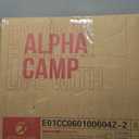 ALPHA CAMP Stadium Seat Chair for Bleachers with Back & Arm Rest (Black Grey-2pcs)