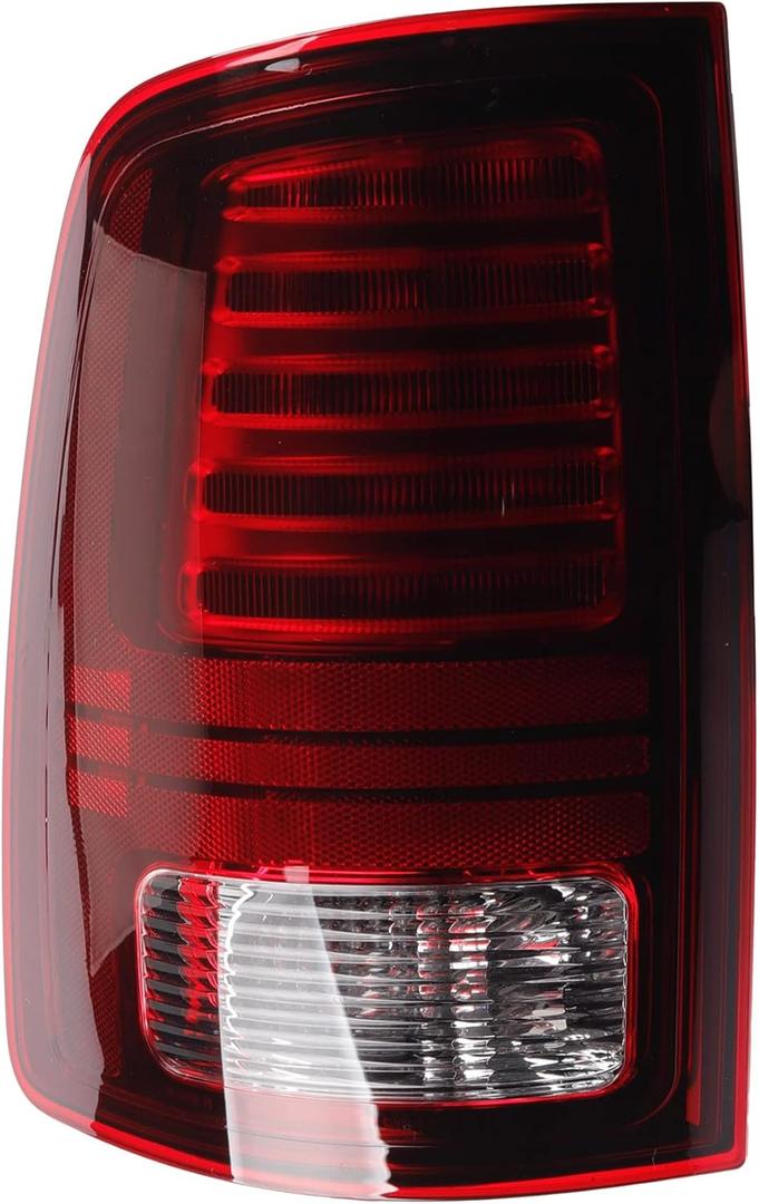 Dasbecan LED Tail Lights Assembly Compatible With RAM 1500 2013-2018 RAM 2500 & 3500 2014-2018 Driver Side w/Bulbs Replaces# 68093081AB (Left)