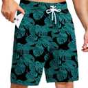 Kayrth Men's Swim Trunks Quick Dry Board Shorts with 5 Pockets Swimsuit Swimwear for Men - No Mesh Liner, XXL