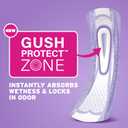 Poise Ultra Thin Incontinence & Postpartum Pads for Bladder Leaks, 7 Drop Ultra Absorbency, Long Length, 22 Count
