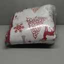 Luxudecor Christmas Quilt Set King Size, Xmas Tree Reindeer Snowflake Quilt Elk Deer Red Bedspread 3 Pieces Lightweight Festival Coverlet Bedding Gifts (King, 108×92")