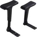 Frassie Height Adjustable Chair Armrest Pair, Gaming Boss Chair Arms Set Replacement 4D (Black)