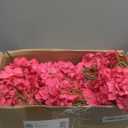 Yunsailing 100 Pcs Artificial Hydrangea Flowers Hydrangea Flower Heads with Stems Silk Faux Hydrangea Flowers for Wedding Centerpiece Fake Bouquet Home Indoor Garden Party Decoration (Rose Red)
