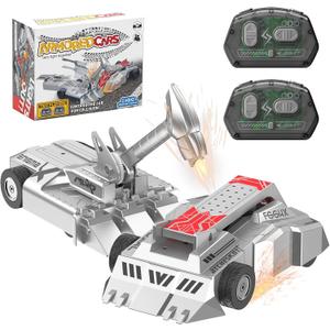 Remote Control Battle Robots, 2-Player RC Fighting Toys for Kids Wireless Fighting Robots STEM Toys 2.4 GHz Wireless Game Set Birthday Gifts for Boys and Girls Age 3+ (Grey)