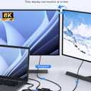 Dockteck USB C Switch, Bi-Directional Switcher 1 in 2 Out/2 in 1 Out, USB Switch with 4K@60Hz, 10Gbps Transfer Speed, 100W PD Charging,Included Two 3.3FT USB-C Full Featured Cable for Laptop