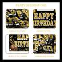 Birthday Decorations for Men,Happy Birthday Banner, 35 Balloons,Photo Booth Props for Boys (Beer)