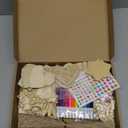 416pcs Wooden Christmas Ornaments to Paint, Unfinished Wooden Ornaments for Crafts, Paintable DIY Christmas Craft with Rich Accessories, Blank Ornament Painting Kit for Kids Adult Xmas Decorate