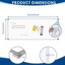 36" x 12" Magnetic White Board, Long Whiteboard Wall Hanging Vertical Board, to-do List Narrow Mini Small Portable Dry Erase Board for Walls