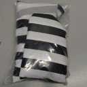 Halloween Women's Black and White Striped Suit with Open Front Striped Blazer, Length Pants and Tie for Women (X-Large)