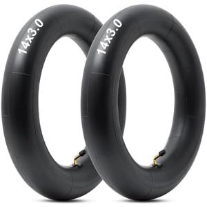 Heavy Duty 14x3.0 Thickened 40% Inner Tube, 14x3 Tire Tube with CR202 Bent Valve Stem Compatible with 14 inch E-Bikes Electric Scooters Mopeds Chopper Bikes and Folding Bikes Inner Tube(1 Pcs)