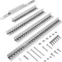 Garage Door Opener Mounting Brackets, Universal Hanging Kit with Door Reinforcement Bracket for Genie/Chamberlain/Craftsman Smart Chain Drive Openers, Galvanized Steel, Ceiling Mount, 5-Piece