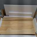 Wire Shelf Covers for Closet & Pantry | Solid Wood Shelf Covers 8mm Thick | Tool-Free Removable 24x12 Inch | Rustic Design for Kitchen & Home (Pack of 5)