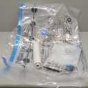 Amazon Basics Vacuum Compression Space Saving Storage Bags with Hand Pump for Clothes Packing, Jumbo, Clear, Pack of 6