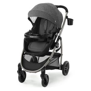 Graco Redmond Modes Pramette Stroller 3-in-1 Convertible: Car Seat Carrier Infant Pramette to Toddler Stroller with Reversible Seat and One-hand Fold