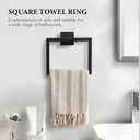 10-Piece Matte Black Bathroom Hardware Set,Towel Bar Set for Bathroom Include 23.6 inch Towel Bar,Towel Ring,Toilet Paper Holder Towel Hooks,Stainless Steel Wall Mounted