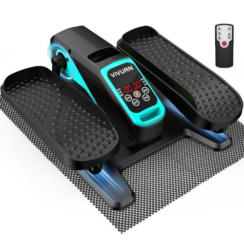 VIVURN-018 Under Desk Elliptical 12 Speed 5 Modes Mini Motorized Leg Exerciser While Sitting for Seniors As Seen on TV with Non-Slip Mat Quiet & Portable Electric Pedal Exerciser for Home and Office
