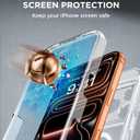 Miracase Magnetic for iPhone 17 Pro Case 6.3" [Compatible with MagSafe] Full-Body Phone Case with Built-in Glass Screen Protector & Camera Control,Drop Proof iPhone 17 Pro Cover, Clear