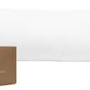 BIOWEAVES 100% Organic Cotton Body Pillow Cover for Body Pillowcases 300 Thread Count Soft Sateen Weave GOTS Certified with Zipped Closure - 21" x 54", White