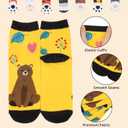 Women Girls Socks Cute Animal Socks Cat Dog Cow More Fun Novelty Socks Gifts for Girls Christmas Birthday (Big Rabbit)