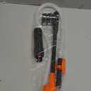 Portable Power Battery Pump for Gas/Fuel/Diesel Transfer, Electric Siphon Pump, Fuel Transfer Pump for Gas Can (Orange)
