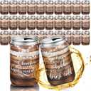Qinyoung 50 Pieces Wood Grain Wedding Can Cooler Bulk Engagement Party Favors for Guests Cheers to Love and Happily Ever After Rehearsal Dinner Decorations for Wedding Bridal