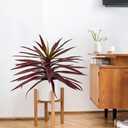 Briful Large Fake Agave Plant 17.3 Inch Red Artificial Yucca Potted Plants Outdoor Faux Agave Plants for Home Room Office Garden Front Porch Patio Decoration