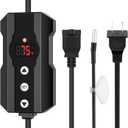 Dimming Thermostat, PID Temperature Controller with Memory Function, Reptile Thermostat for Reptile Heat lamp, Specifically Designed for Light Heat Bulbs & Heaters for Terrariums