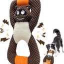 Plush Indestructible Durable Tough Dog Toys for Small Dogs, Interactive Dog Toys for Small Medium Large Dog Breeds (Raccoon)