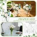 8 Pcs Butterfly Flower Vase, 8'' x 6'' Clear Acrylic Vase for Flowers, Clear Acrylic Butterfly Vase, Modern Art Vases for Home Decor Desktops Bookshelf Bedroom Living Room Wedding House Warming Gifts