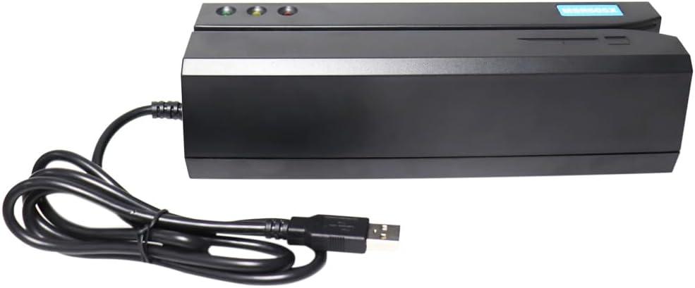 MSR605X USB Swipe Card Reader Writer 3-Track Compatible with MSR206 MSR605 MSR606