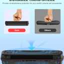 2 x LIFUFUTEE Switch 2 Case for Nintendo Switch 2 (2025)  Switch Carrying Case Shockproof Hard Shell Protective for Switch 2 Accessories, Portable Travel Case Holds 10 Game Cartridges (Black-Small)