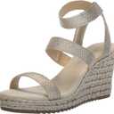 Anne Klein Women's Willa Espadrille Wedge Sandal (Beige)