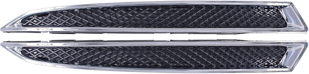 NewYall Pair Chrome Headlight Lower Bracket Moulding Grille Trim for Ford Escape 2013-2016 Front Left and Right Side DV45-8228-AA DV45-8229-AA