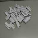 Jetec 31 Pcs PVC Pipe Clips Pool Cover Clamps for Above Ground Pool Greenhouses, Row Covers, Garden, Shelters, Bird Protection, 2.4 Inch Long(for 1/2 Inch PVC Pipe,White)