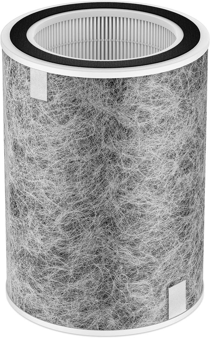 HP302 HP301 Replacement Filter Compatible with Shark HP202 HP201 HC502 HP232 HC501 AP1000 Air Purifier MAX, Cleans up to 99.97% of particles, Part # HE2FKBAS, HE2FKBASMB, 1 Pack