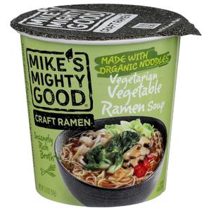 Mike's Mighty Good Ramen Soup, Vegetable, 1.9 Oz (EXP 09/17/26)