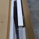 Plank+Beam 72 Inch Farmhouse Dining Table, Solid Wood Rustic Kitchen Table, Large Wooden Rectangular Dinner Table for Dining Room, Home Office, Living Room Furniture, Easy Assembly, Black Wirebrush