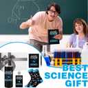 Geiserailie 7 Pcs Science Teacher Appreciation Gifts Include Stainless Steel Cup Notebook Pen Socks Keychain Greeting Card Box Gift for Science Lovers Scientist Chemistry Teacher