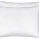 Serta Down Illusion Soft Hypoallergenic Soft/Medium Bed Pillows for Side, Stomach or Back Sleepers (2 Pack), Queen, White