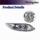 waltyotur Replacement for Corolla 2005 2006 2007 2008 Fog Lights Bumper Right Left Side Driving Fog Lamps Replacement for 8120-AA011 81210-AA011 TO2592106 TO2593106