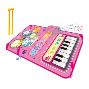 Toys for 1 Year Old Girl Gifts,2 in 1 Piano Mat Montessori Toys for 1 2 Year Old Girl,Educational Musical Toy First Birthday Gifts for 1 2 3 Year Olds Girls,Christmas Stocking Stuffers for Toddler