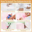 JOYYPOP Balloon Arch Kit, 10ft Wide & 9ft Tall Adjustable Balloon Arch Stand with Base Frame Garden Arbors for Graduation Wedding Birthday Baby Shower Party Supplies Photo Backdrop Decoration