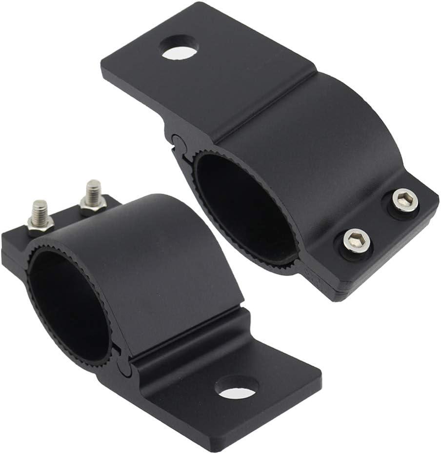 Universal 2Inch Tube Clamp Mounting Bracket for Bull Bar Roof Rack Roll Cage - Adjustable 49-51mm (1.93-2.01inch) Kit for LED Square/Round Offroad Lights & Light Bars