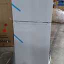 Top Freezer Refrigerator 30", 17.6 Cu Ft. Capacity, Adjustable Thermostat Control, Full Size Freestanding Frost Free Fridge for Kitchen/Office/Apartment, White