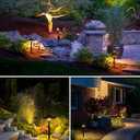 SUNVIE All-in-ONE Landscape Lighting Kit 6-Pack LED Outdoor Pathway Lights, 2-Pack Spotlights, 60W Transformer, 100FT 16/2 AWG Wire and Connectors Outdoor Landscape Lighting for Walkway Garden Yard